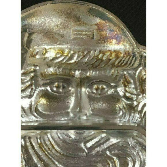 International Silver‎ Co Vintage Silver Plated Santa Clause Christmas Candy Dish - Picture 5 of 7